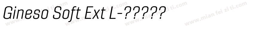 Gineso Soft Ext L字体转换